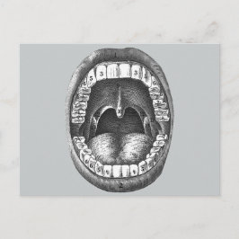 Vintage Anatomiskt mun Vykort
