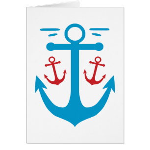 Vintage Anchor Hälsningskort