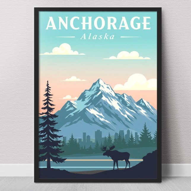 Vintage Anchorage Alaska Poster (Skapare uppladdad)