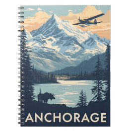 Vintage Anchorage Anteckningsbok