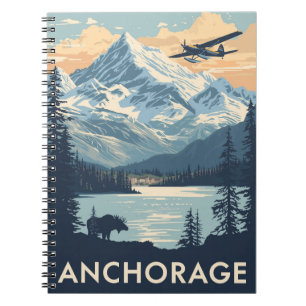 Vintage Anchorage Anteckningsbok
