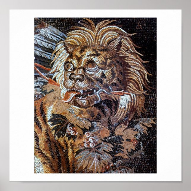 Vintage Ancient Mosaics (Pompei) Poster (Framsidan)