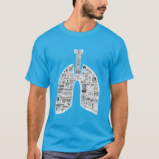 Vintage Andningsvägar, bröstkorg och mediastinum T Shirt