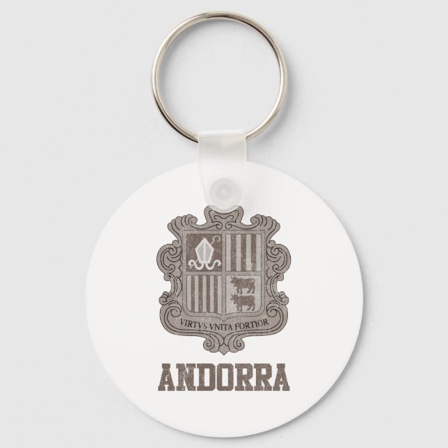 Vintage Andorra Nyckelring (Framsida)