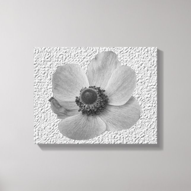 Vintage Anemone-Kanvastryck Canvastryck (Framsida)