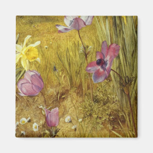 Vintage Anemones och Daffodils Henry Newman Magnet