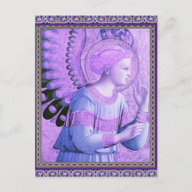 Vintage Angel Artwork Vykort (Framsida)