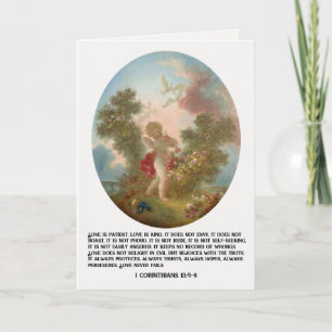 Vintage Angel Christian Religiösa Valentine Day Helgkort