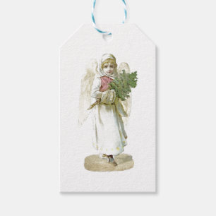 VINTAGE ANGEL CHRISTMAS GIFT MÄRKRE PRESENTETIKETT