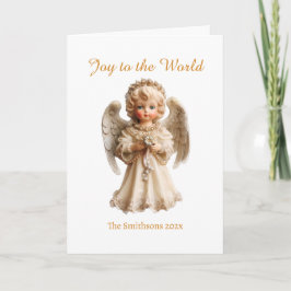 Vintage Angel Christmas Helgkort