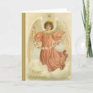 Vintage Angel God jul Helgkort