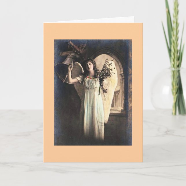 Vintage Angel Helgkort (Framsida)