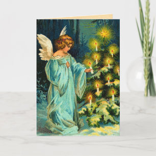 Vintage Angel-julkort Helgkort