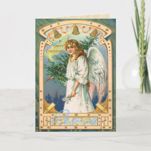 Vintage Angel-julkort Helgkort
