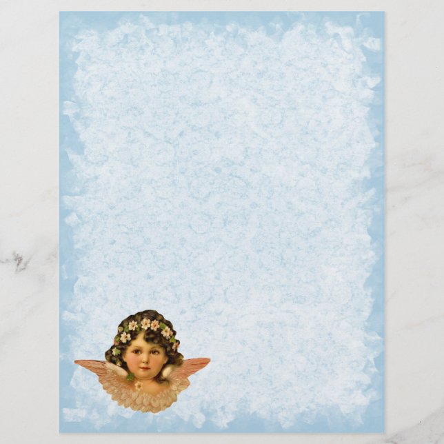 Vintage Angel Letterhead Stationery (Framsida)