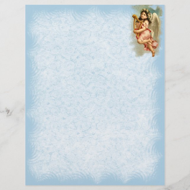 Vintage Angel Letterhead Stationery (Framsida)