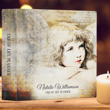 Vintage Angel Monogram End Life Planner