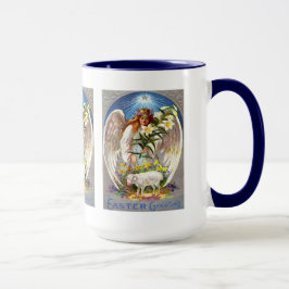 Vintage Angel och Lamb Tre paneler, ZSSG Mugg