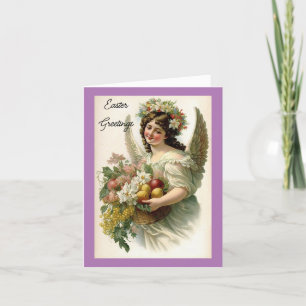 Vintage Angel Påsk Helgdag Card Helgkort