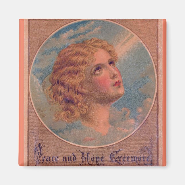 Vintage Angel Pastel Magnet (Framsidan)