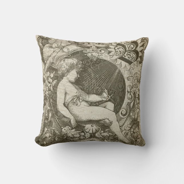 Vintage Angel Pillow Kudde (Framsida)