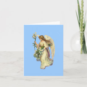 Vintage Angel Prayer Note Card Kort