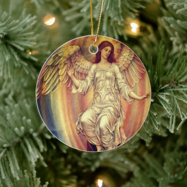 Vintage Angel Vingar Julgransprydnad Keramik (Träd)