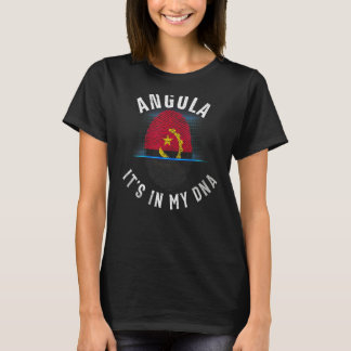 Vintage Angola Flagga Det ligger i mitt DNA-angola T Shirt