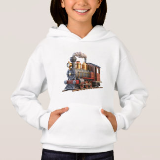 Vintage ångtåg babytröja – Söt 3D lokomotiv T Shirt