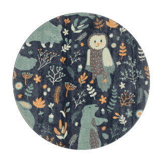 Vintage Animals Blommigt Sömlös Struktur