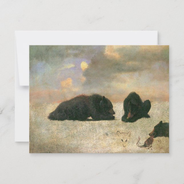 Vintage Animals, Grizzly Bears av Albert Bierstadt (Framsida)