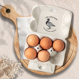 Vintage Anka lantbrukare Egg Carton Frimärke Stämpel