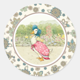 Vintage Anka Påsk Runt Klistermärke