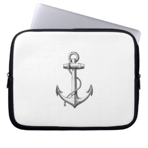 Vintage ankrar laptop sleeve