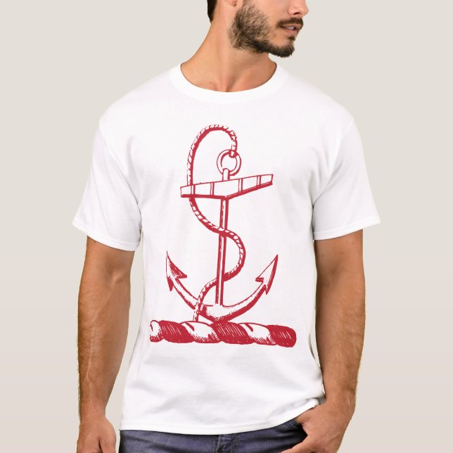 Vintage ankrar tee (Framsida)