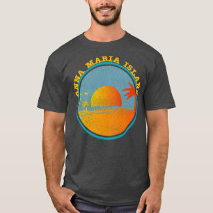 Vintage Anna Maria Island Florida Sunset Handflata T Shirt