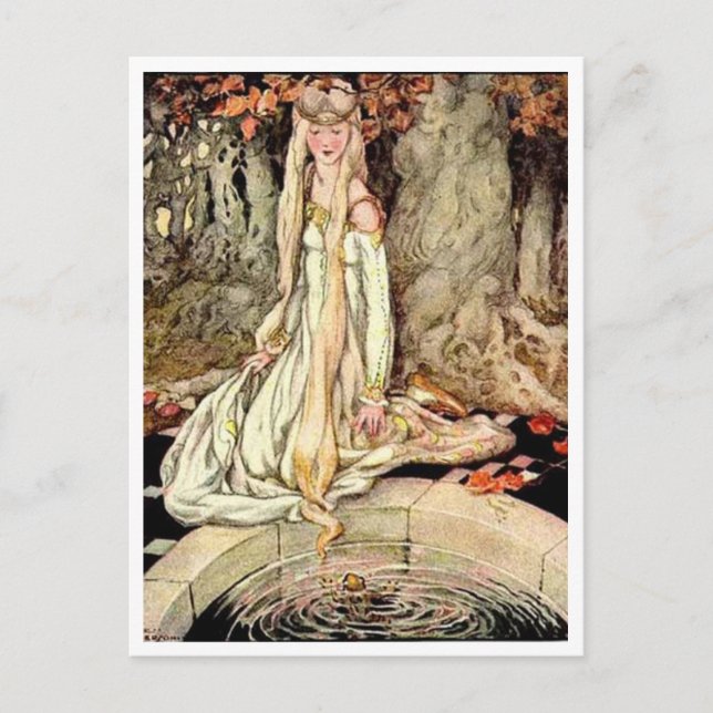 Vintage Anne Anderson Grodfursten Vykort (Framsida)