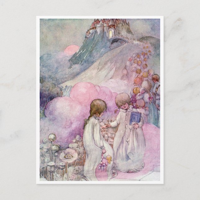 Vintage Anne Anderson Staden av Sömn Vykort (Framsida)