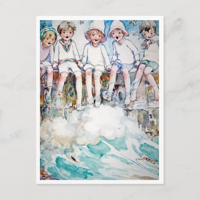 Vintage Anne Andersson Jetty Vykort (Framsida)