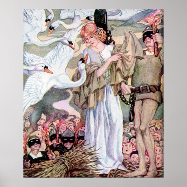 Vintage Anne Andersson Svan Princess Poster (Framsidan)