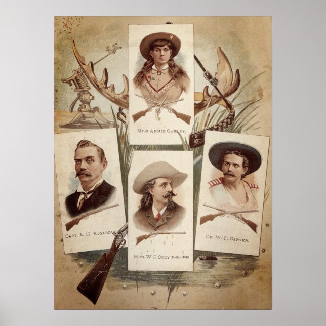 Vintage Annie Oakley & Buffalo Bill Poster (Framsidan)