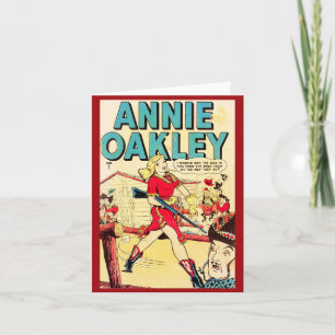Vintage "Annie Oakley"-hälsningskort Kort