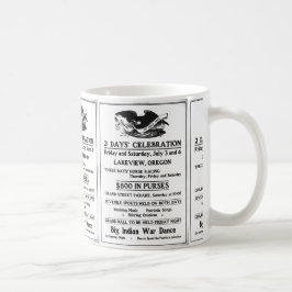 Vintage annons 4 juli 4 Independence day Kaffemugg