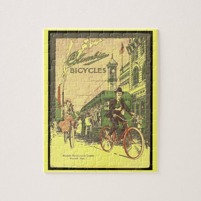 "Vintage Annons-Columbia Bicycles-1917 ", Pussel (Vertikal)