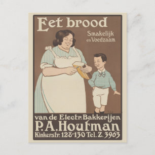 Vintage Annons Dutch Bread Vykort