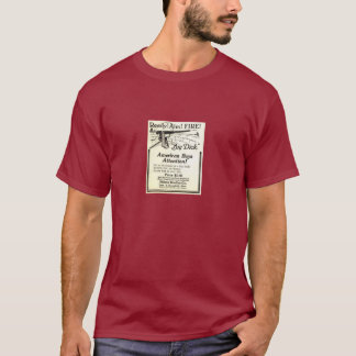 Vintage annons - få på breechen av en stor t-shirt