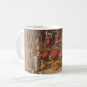 Vintage annons för Belfast Ginger Ale. Kaffemugg