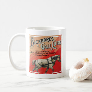 Vintage annons för Bickmore's Gall Cure for Horses Kaffemugg
