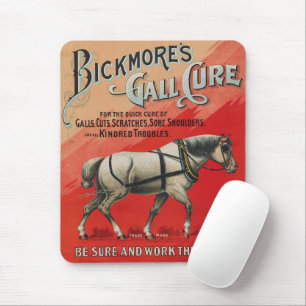 Vintage annons för Bickmore's Gall Cure for Horses Musmatta