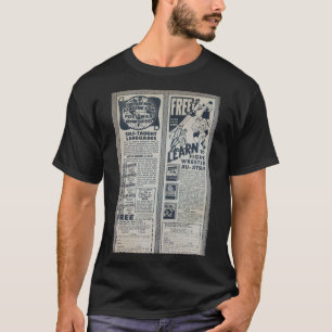 Vintage annons gamla tecknader estetiska t shirt